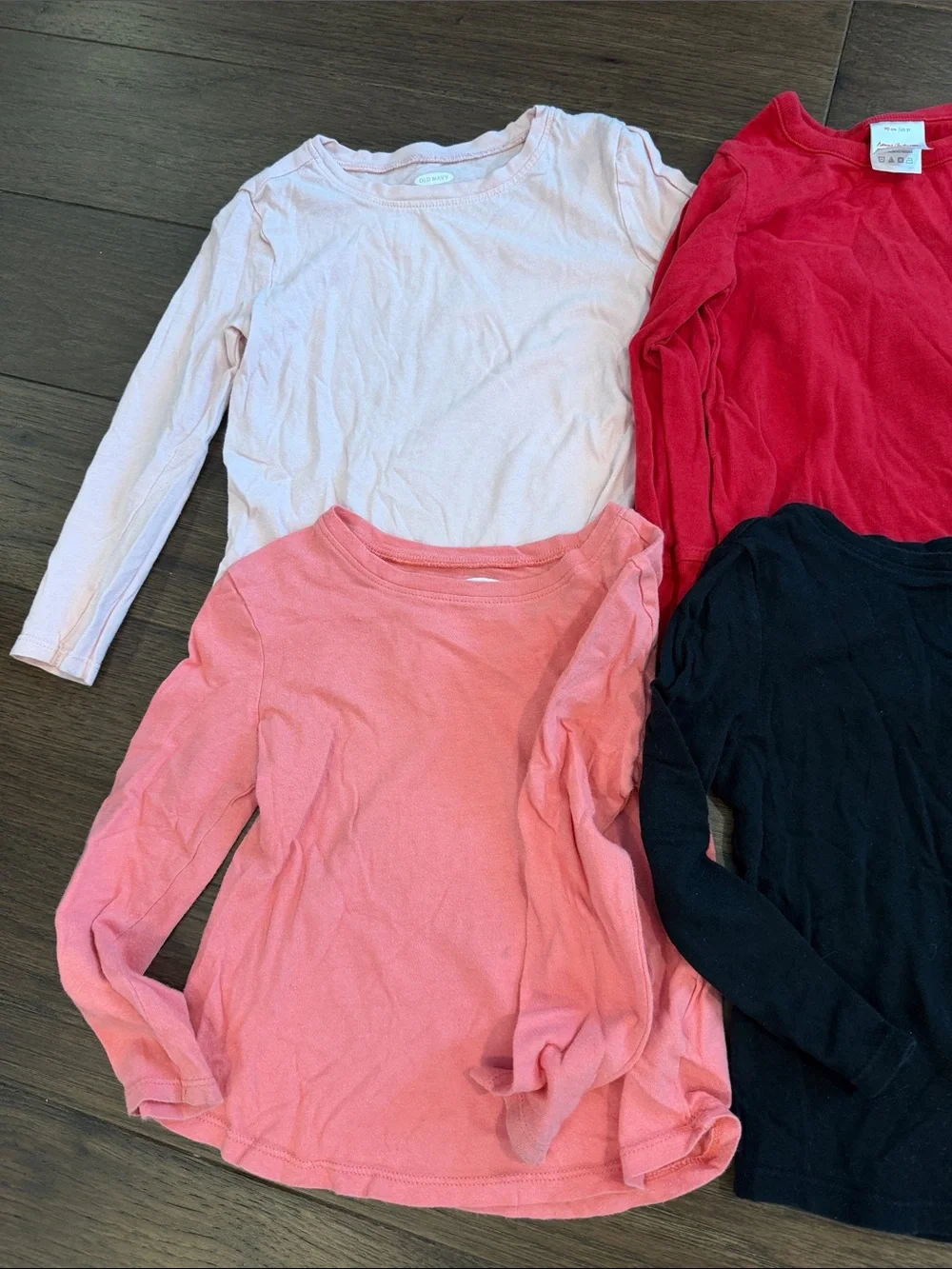 Old Navy / Hanna Andersson Girls Long-Sleeve Tops Set of 4 - C11-287